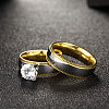 Trendy 316L Titanium Steel Cubic Zirconia Couple Rings for Women RJEW-BB07018-7A-4