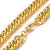 Iron Cuban Link Chain Necklaces for Women Men NJEW-A028-01C-G-2