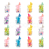 35Pcs 7 Colors Transparent Resin Pendants RESI-CJ0002-10-1