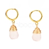 Brass Huggie Hoop Earrings EJEW-JE04294-04-1