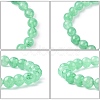 Dyed Natural Green Aventurine Beads Stretch Bracelets BJEW-Q305-5