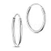 SHEGRACE 925 Sterling Silver Hoop Earrings JE670A-01-1