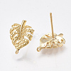 Brass Stud Earring Findings KK-S350-424-2