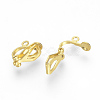 Brass Clip-on Earring Findings KK-R071-11G-2