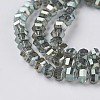 Electroplate Glass Beads Strands EGLA-L012-B-FR04-2