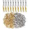 200 Sets 2 Colors Iron Screw Clasps IFIN-SZ0001-28-1