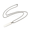 201 Stainless Steel Pendant Necklaces for Man NJEW-Q336-03E-P-5