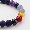 Natural Gemstone Beads Stretch Bracelets BJEW-JB02447-3