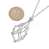 Non-Tarnish Stainless Steel Macrame Pouch Empty Stone Holder for Necklace Makings NJEW-JN04825-01-3