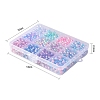 Rainbow ABS Plastic Imitation Pearl Beads OACR-YW0001-02A-6