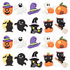 SUNNYCLUE 40Pcs 10 Styles Halloween Opaque Resin Cabochons RESI-SC0002-47-1