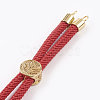Nylon Twisted Cord Bracelet Making MAK-K015-01B-2