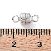 Rhodium Plated 925 Sterling Silver Magnetic Clasps STER-A043-01P-3