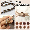 Natural Scentedros Wood Beads WOOD-TA0001-34-7