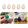 Unfinished Chinese Cherry Wooden Simulated Egg Display Decorations WOOD-B004-01A-1