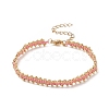 Glass Seed Braided Beaded Bracelet with 304 Stainless Steel Clasp for Women BJEW-JB09169-4