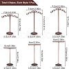 Fingerinspire 2 Sets 2 Style Iron Earring Display Stand EDIS-FG0001-40-2