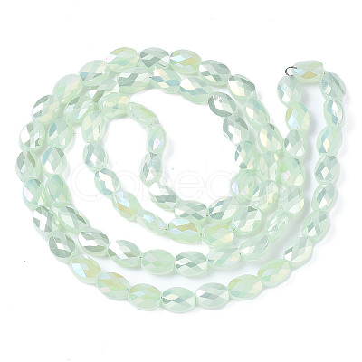 Electroplate Glass Beads Strands X-EGLA-S194-11A-B04-1