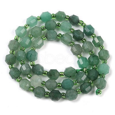 Natural Green Aventurine Beads Strands G-O201B-104E-1