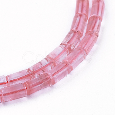 Cherry Quartz Glass Beads Strands G-F600-01-1