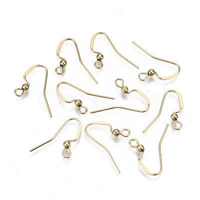 304 Stainless Steel Earring Hooks X-STAS-N092-104G-NR-1