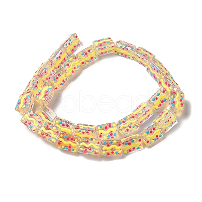 Handmade Bumpy Lampwork Beads Strands LAMP-K037-14B-1