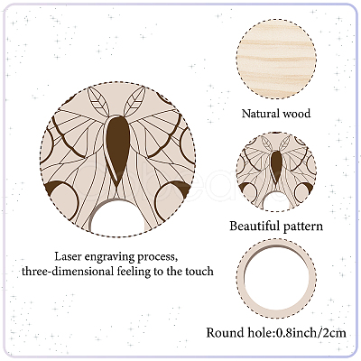 Mini Wood Crystal Ball Display Bases DJEW-WH0019-002-1