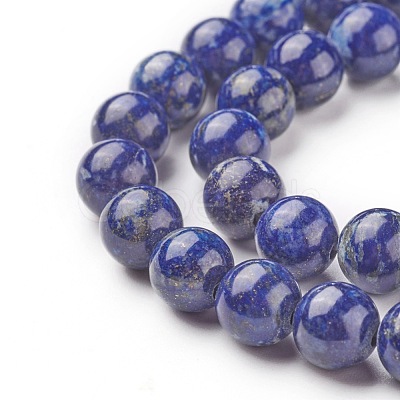 Natural Lapis Lazuli Bead Strands X-G-G953-02-8mm-1