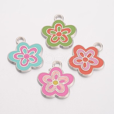 Alloy Enamel Pendants X-EAP073Y-1