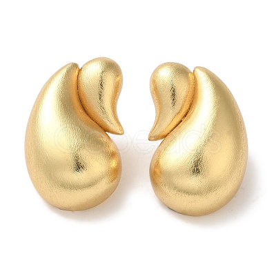 Rack Plating Brass Enamel Stud Earrings EJEW-B062-26G-1