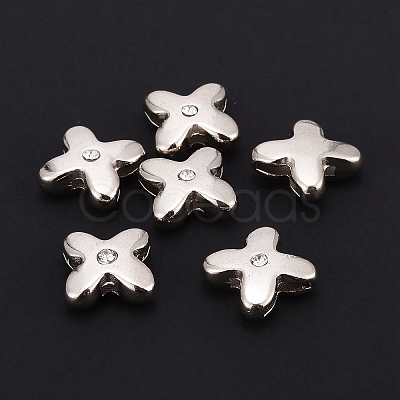 Letter Slider Beads for Watch Band Bracelet Making X-ALRI-O012-X-NR-1