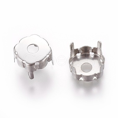 Non-Tarnish 201 Stainless Steel Sew on Prong Settings X-STAS-L229-03B-1