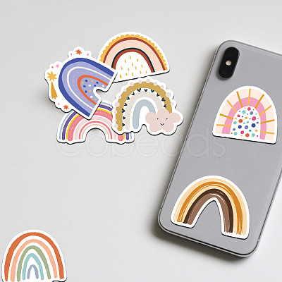 Cartoon Rainbow Paper Stickers Set DIY-M031-45-1