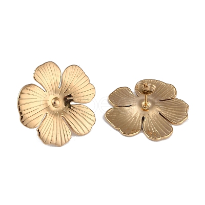 304 Stainless Steel Stud Earrings for Women EJEW-L283-019G-1