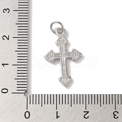 Rack Plating Brass & Cubic Zirconia Pendants KK-L216-054P-02-1