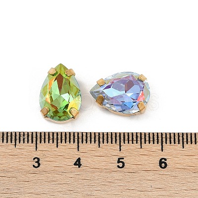 Brass Glass Rhinestone Sew on Rhinestones RGLA-U001-10G-02-1