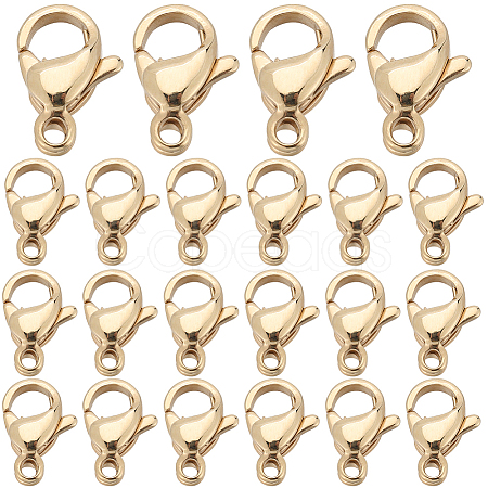 SUNNYCLUE 100Pcs 304 Stainless Steel Lobster Claw Clasps STAS-SC0007-15-1