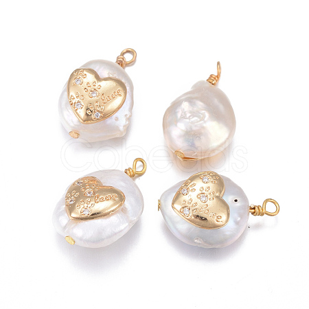 Natural Cultured Freshwater Pearl Pendants PEAR-L027-36A-1