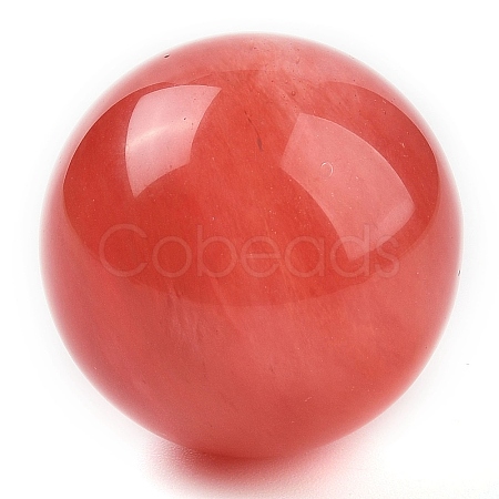 Cherry Quartz Glass Sphere Beads G-I367-07G-1