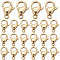 SUNNYCLUE 100Pcs 304 Stainless Steel Lobster Claw Clasps, Parrot Trigger Clasps, Real 24K Gold Plated, 9x6x3mm, Hole: 1mm