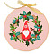 Christmas Pattern DIY Embroidery Kit, including Embroidery Needles & Thread, Cotton Linen Cloth, Gnome, 300x300mm