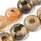 Natural Crazy Lace Agate Beads Strands, Rondelle, 10~10.5x4~4.5mm, Hole: 1.2mm, about 20pcs/strand, 7.95''(20.2cm)