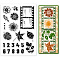 Custom PVC Plastic Clear Stamps, for DIY Scrapbooking, Photo Album Decorative, Cards Making, Mixed Shapes, 160x110mm