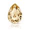 Preciosa&reg MAXIMA Crystal Fancy Stones, Czech Crystal, 435 16 301 Baroque Pear, Dura Foiling, 10330 Lt.Col.Topaz, 14x10mm