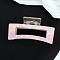 Acrylic Claw Hair Clips, Rectangle, Pink, 100x47x45mm