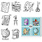 PVC Plastic Stamps, for DIY Scrapbooking, Photo Album Decorative, Cards Making, Stamp Sheets, Tools Pattern, 16x11x0.3cm