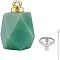 Nbeads Natural Green Aventurine Perfume Bottle Pendant, with 304 Stainless Steel Mini Funnel & Eye Pins, 3pcs/set