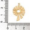 Brass Pendant KK-O100-18G-03-3