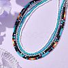 Glass Bead Necklaces for Women NJEW-JN04674-2