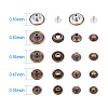 1Box Mixed Metal Jewelry Snap Fastener BUTT-WH0001-01-3